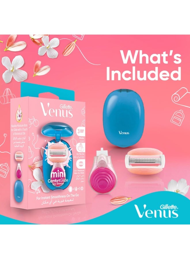 فينوس جيلايت فينوس ماكينة حلاقة سبا بريز صغيرة قابلة لاعادة التعبئة للنساء من كومفورت جلايد - Image 5